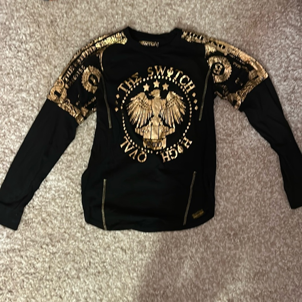 Switch Remarkable Gold Money Graphic Print Long Sleeve Unisex Top